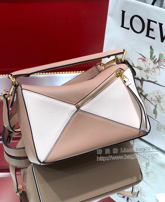 LOEWE經典爆款包包 羅意威小號Puzzle拼接手提斜挎包 10172  tcl1194